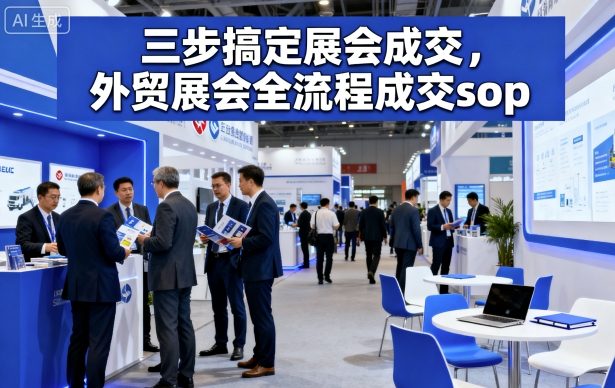 三步搞定展会成交，外贸展会全流程成交sop
