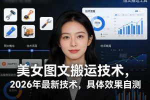 美女图文搬运技术，2026年最新技术，具体效果自测