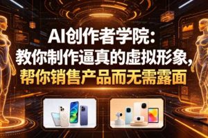 AI创作者学院:教你制作逼真的虚拟形象,帮你销售产品而无需露面【原创双语字幕】