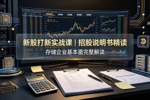 (19255期)付费文章:新股打新实战课|招股说明书精读,存储企业基本面完整解读