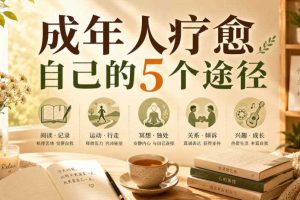 付费文章:成年人疗愈自己的5个途径