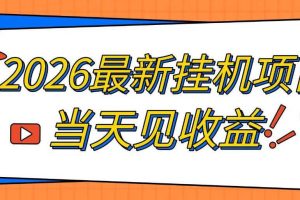 2026最新全自动挂G搬砖项目,单窗口30+,不吃电脑配置,能开机就能干,可长期做【揭秘】