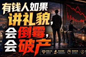 付费文章:有钱人如果讲礼貌,会倒霉,会破产