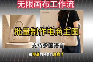 无限画布工作流搭建教程,一键电商主图批量制作,批量下载,支持多国语言