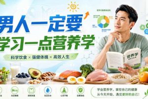 （20055期）付费文章：男人一定要学习一点营养学，学会看懂食物营养建立科学饮食习惯