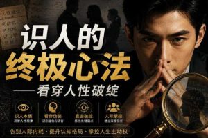 付费文章:识人的终极心法——看穿人性破绽