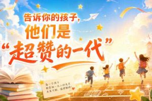 （20222期）某付费社群专属文章：告诉你的孩子，他们是“超赞的一代”。
