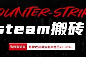 (20275期)Steam搬砖,每轮收益为本金的20-80%,平均每天仅需半小时,新人轻松上手