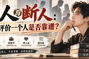 付费文章：识人与断人：如何评价一个人是否靠谱？